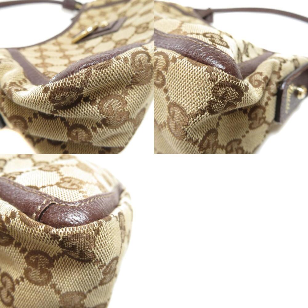 Gucci Beige GG Canvas Abbey D Ring Shoulder Bag brown leather - Picture 10 of 11